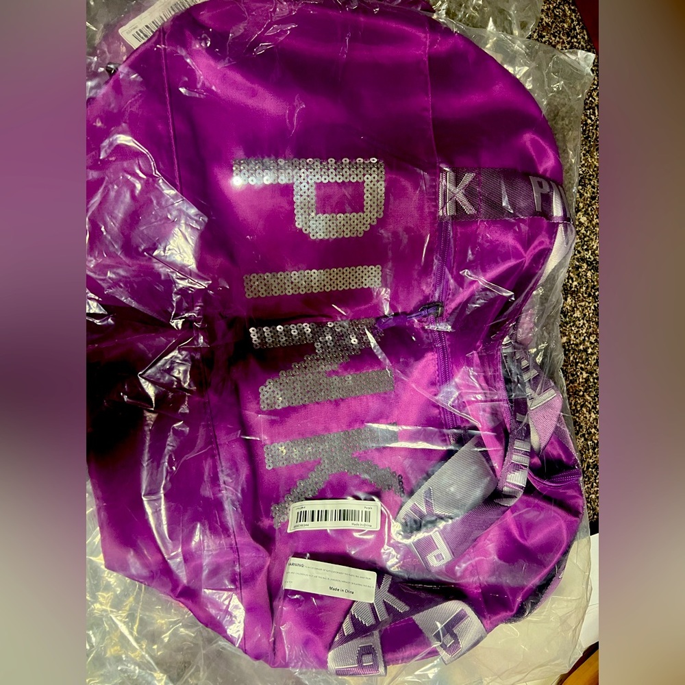 Pink over night bag